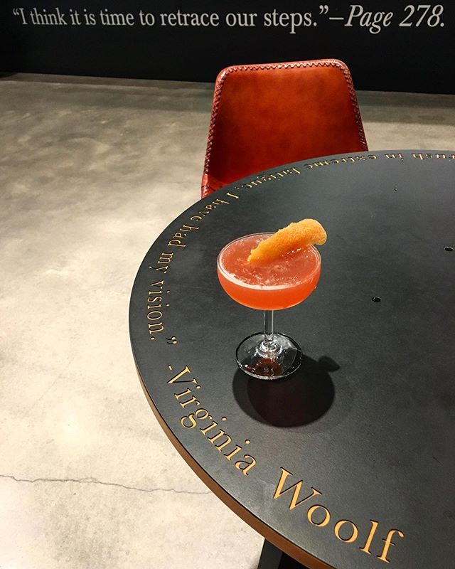 Cocktail with Cafe Table Quote