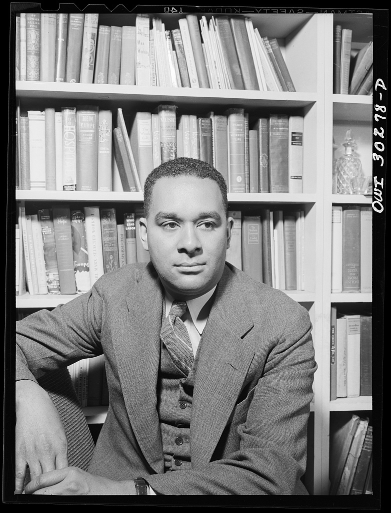 Richard Wright in his study by Gordon Parks courtesy Library of Congress - Zach Cihlar